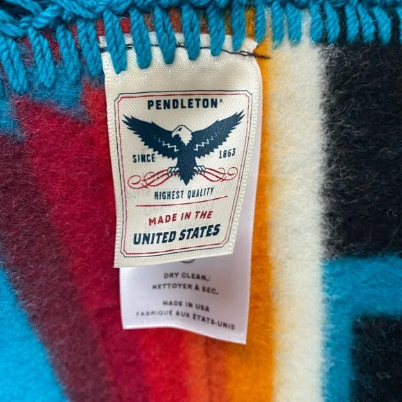 NWT Pendleton Chief Joseph blanket/shawl turquoise